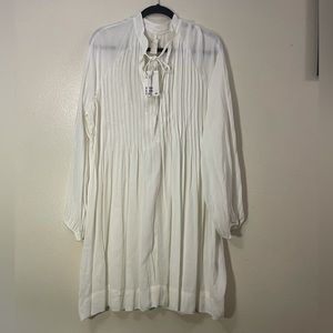 H&M White Midi Dress